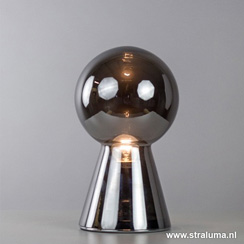 Moderne tafellamp pion glas antraciet