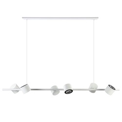 Luxe 6-lichts hanglamp inclusief dimbare LED spots