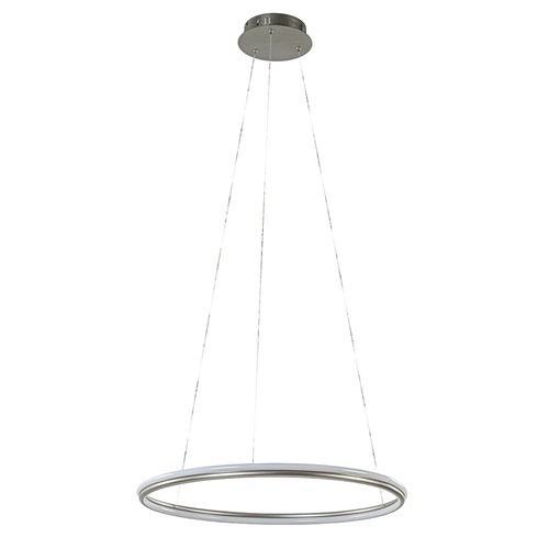 Ronde hanglamp nikkel inclusief LED