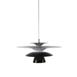 Moderne hanglamp design zwart schotel