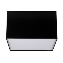 Plafondlamp lampenkap vierkant zwart 35