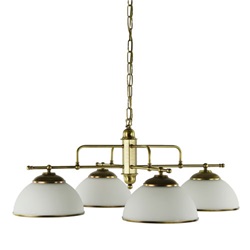 Klassieke hanglamp brons eettafel rond