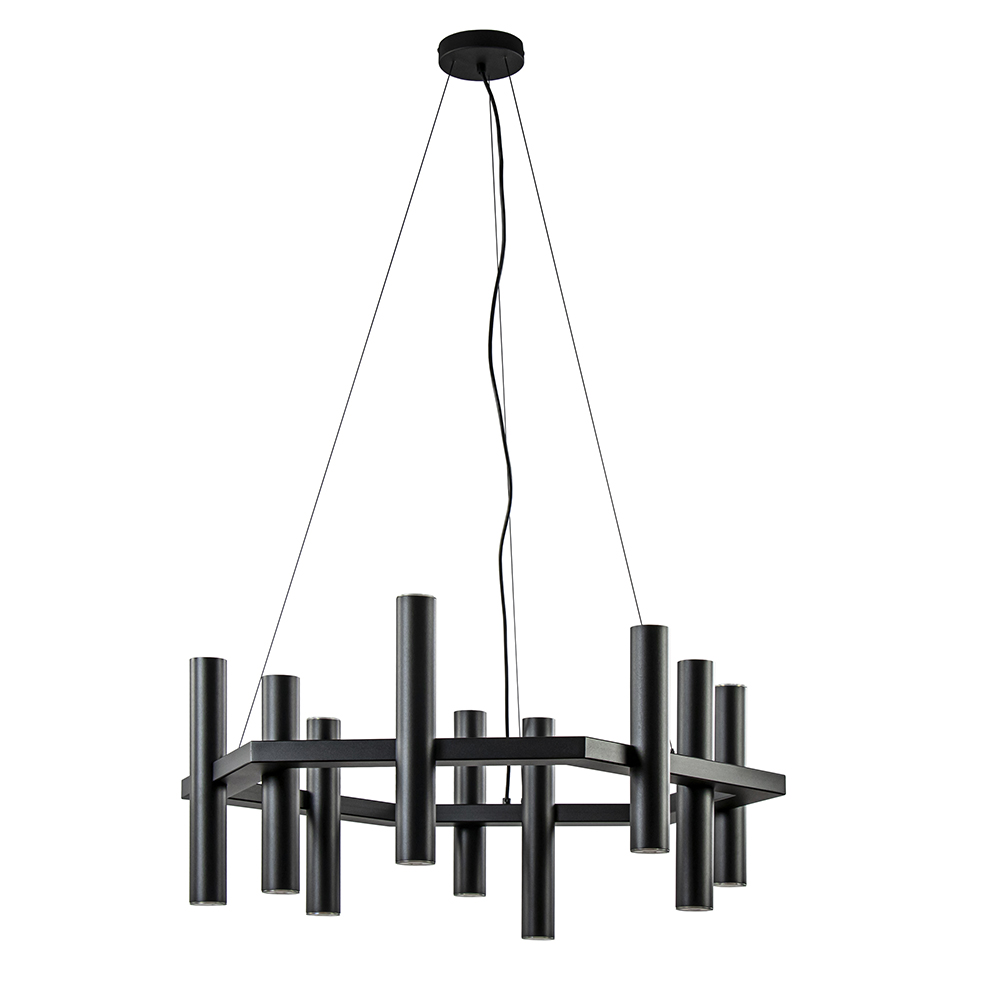 Hanglamp Stelvio hexagon zwart | Straluma