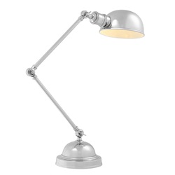 Klassieke bureaulamp soho zilver