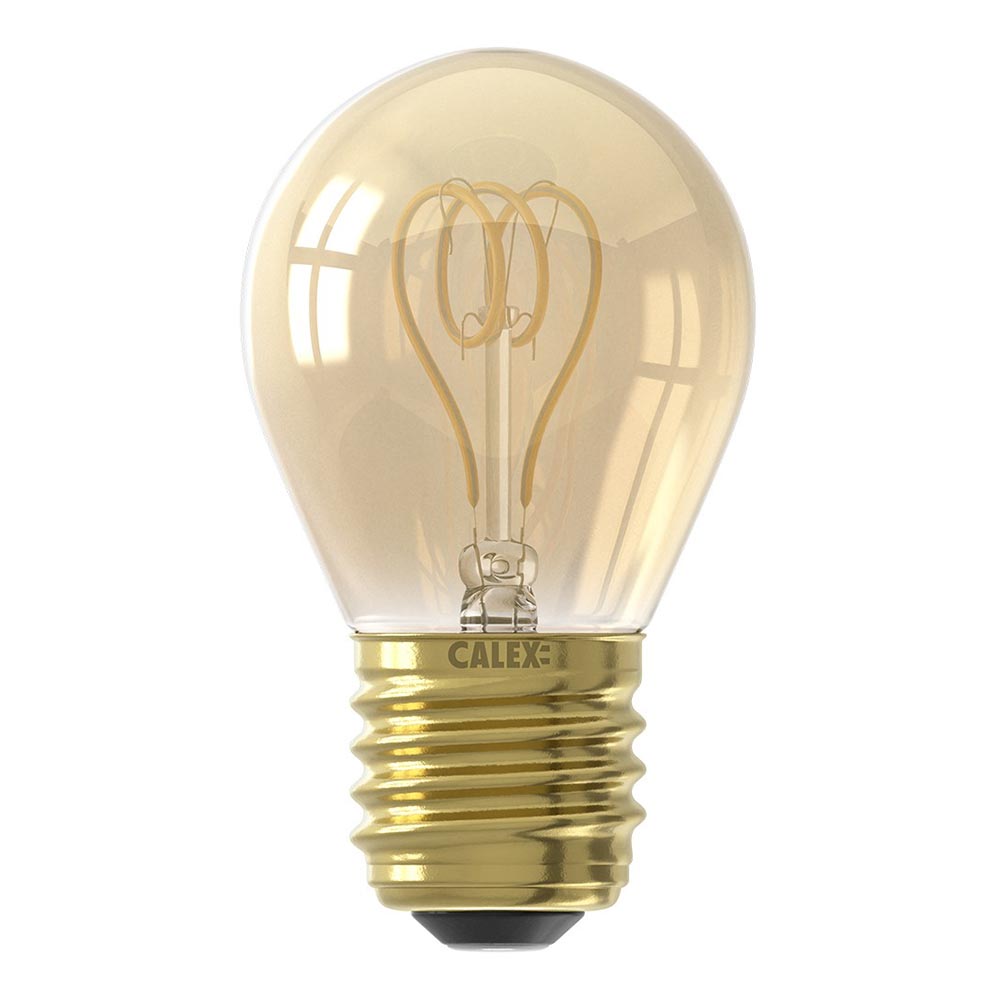 Calex kogellamp 136lm spiraal gold dimbaar | Straluma