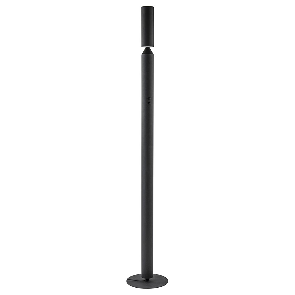 Mat zwarte vloerlamp up+down