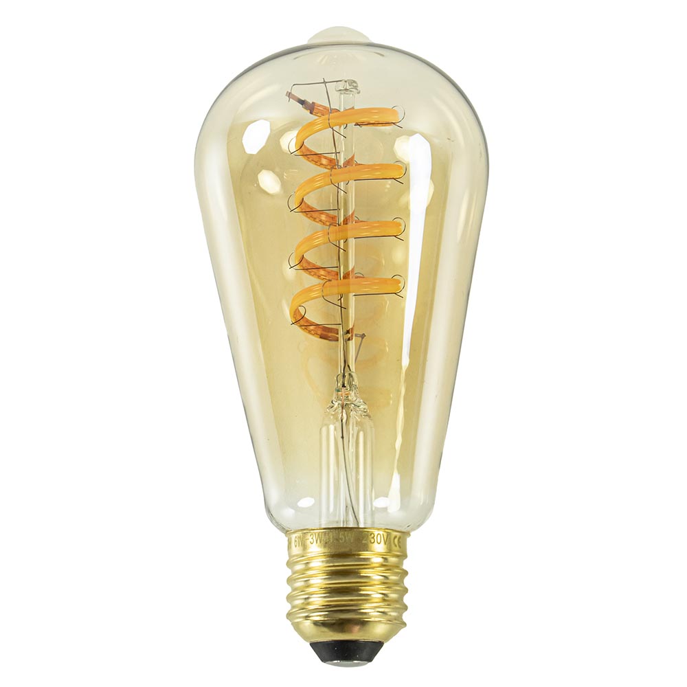Led st64 e27 peer gold 3-switchdim mem.