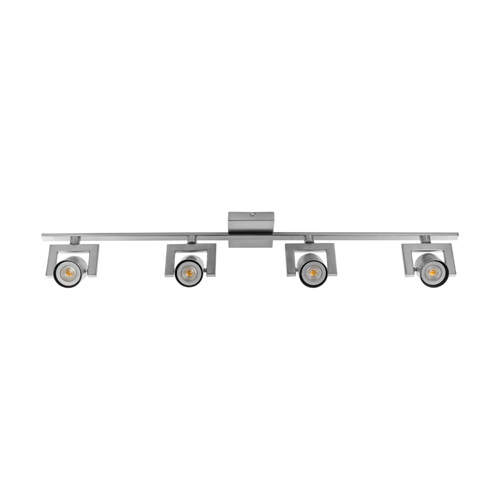 Vooruitzicht afgunst Uitschakelen Moderne LED spot-balk 4-lichts staal | Straluma