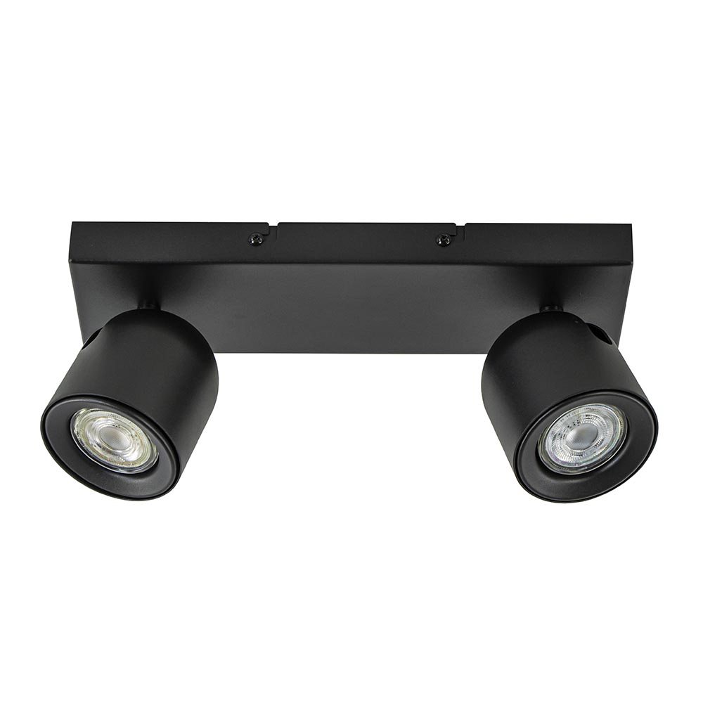 Plafondspot Solare 2l balk zwart