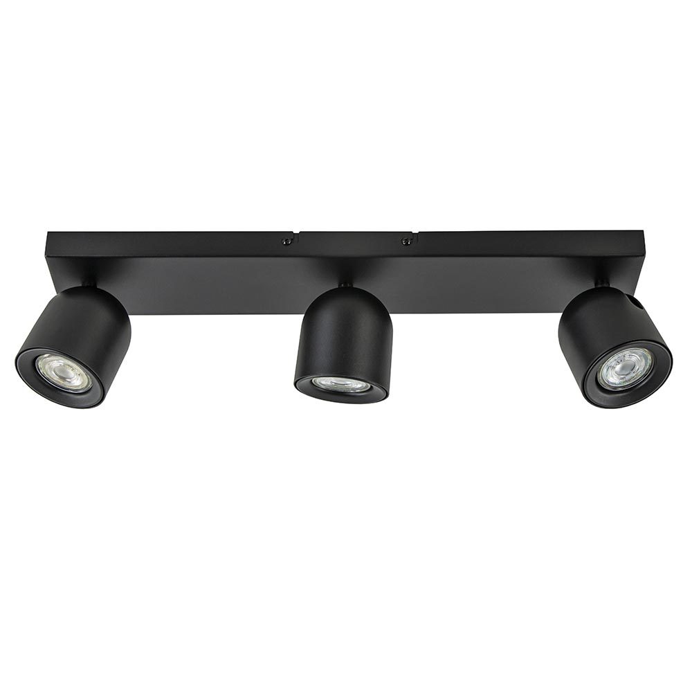 Opbouwspot Solare 3l balk zwart