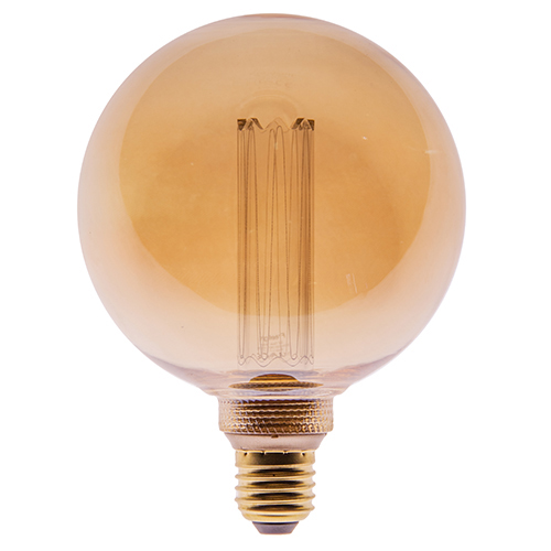 Led globe 125mm gold 2200k 3-step mem