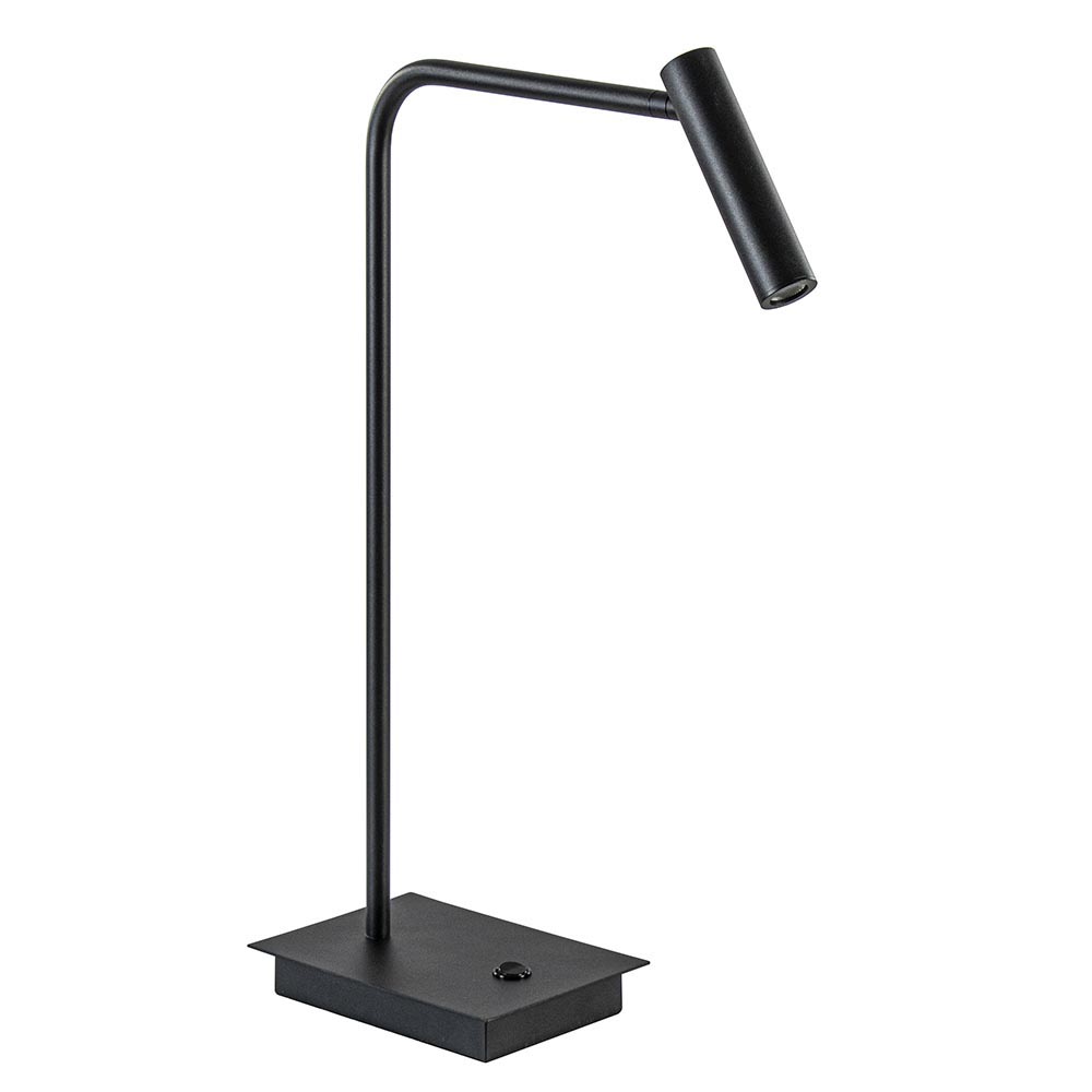 Krankzinnigheid magneet Slapen Zwarte bureaulamp met dimbaar LED verstelbaar | Straluma
