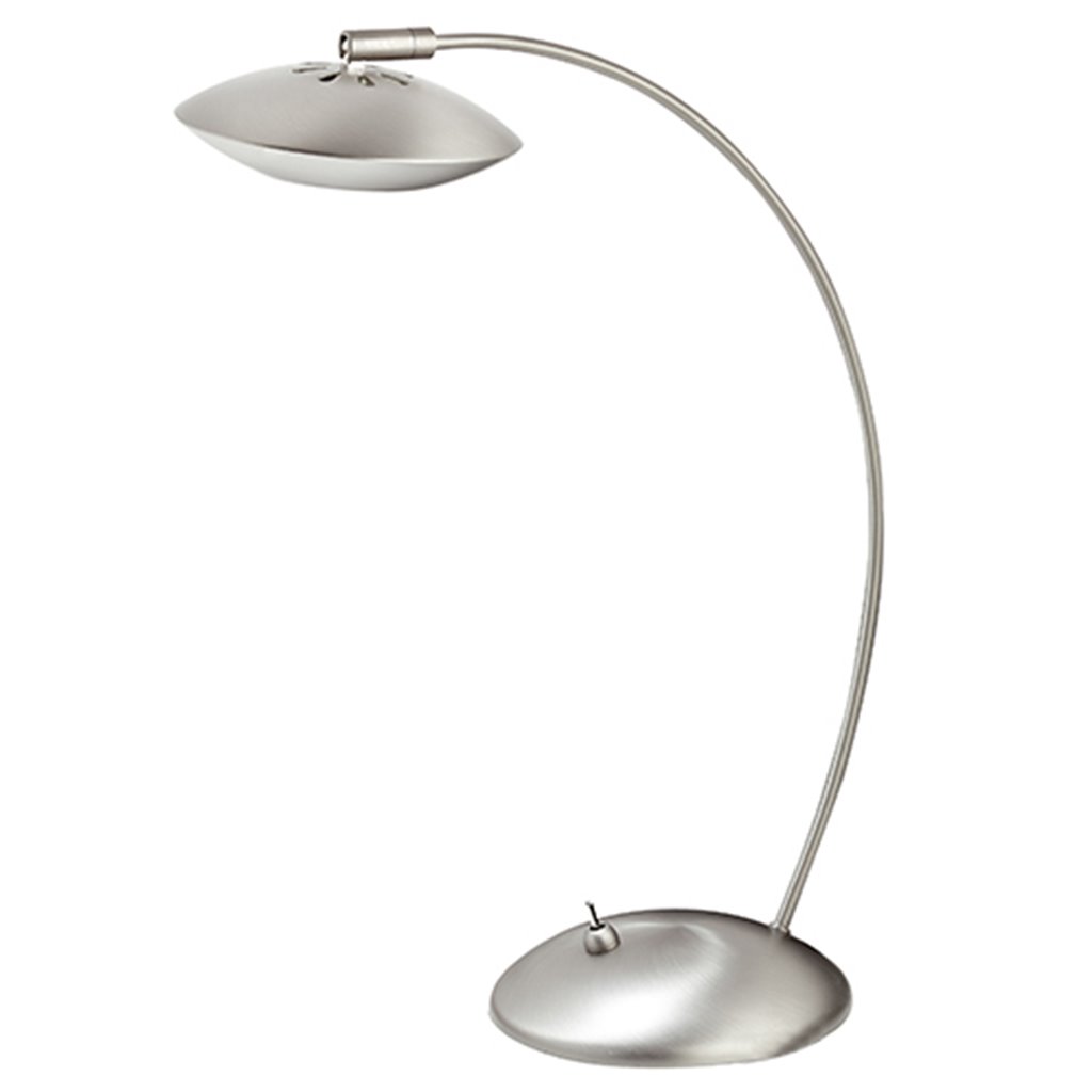 LED bureaulamp nikkel-staal, leeslamp