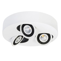 LED plafondlamp Eye spot wit verstelb.