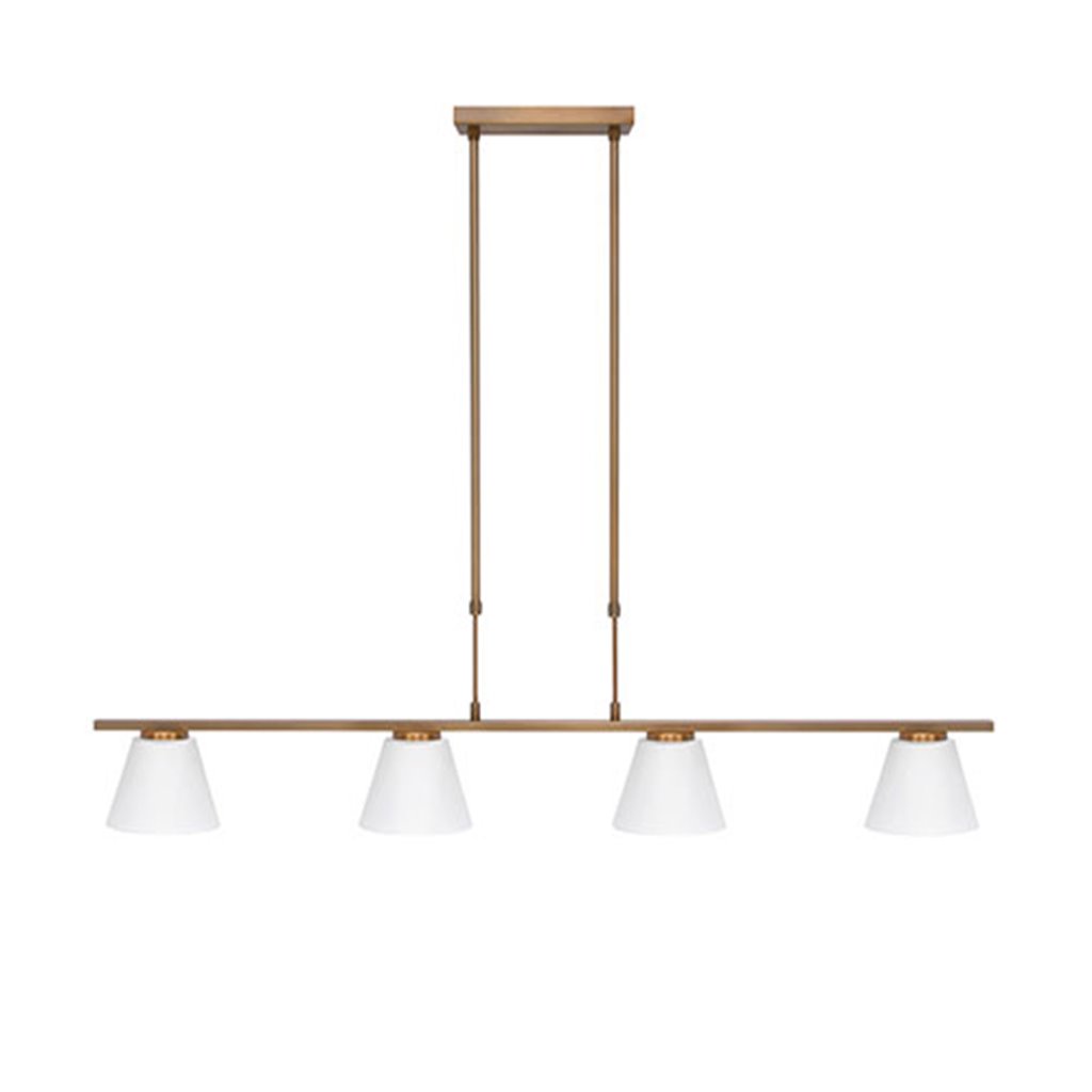 Klassieke hanglamp Elite brons 4-lichts