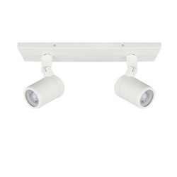 Plafondspot 2-lichts wit gu10 ip44