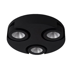 Zwarte design plafondlamp LED