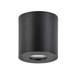Plafondspot cilinder zwart gu10 IP44