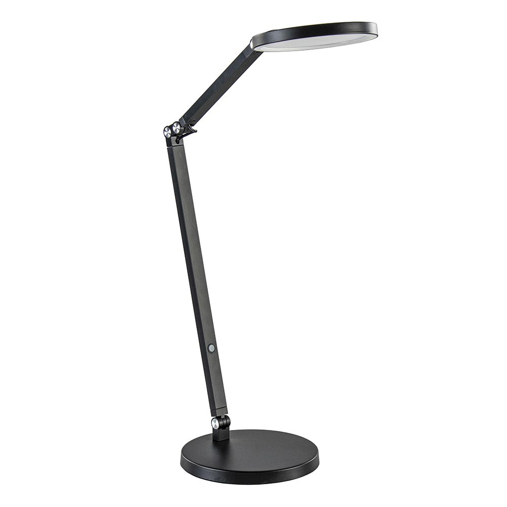 Whitney blozen oorlog Moderne tafel/bureaulamp zwart met dimbaar LED | Straluma