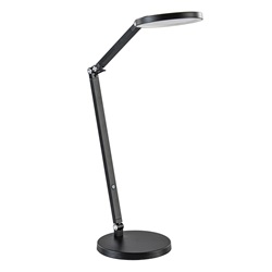 Moderne tafel/bureaulamp zwart met dimbaar LED