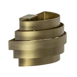 Wandlamp Scudo brass 25cm
