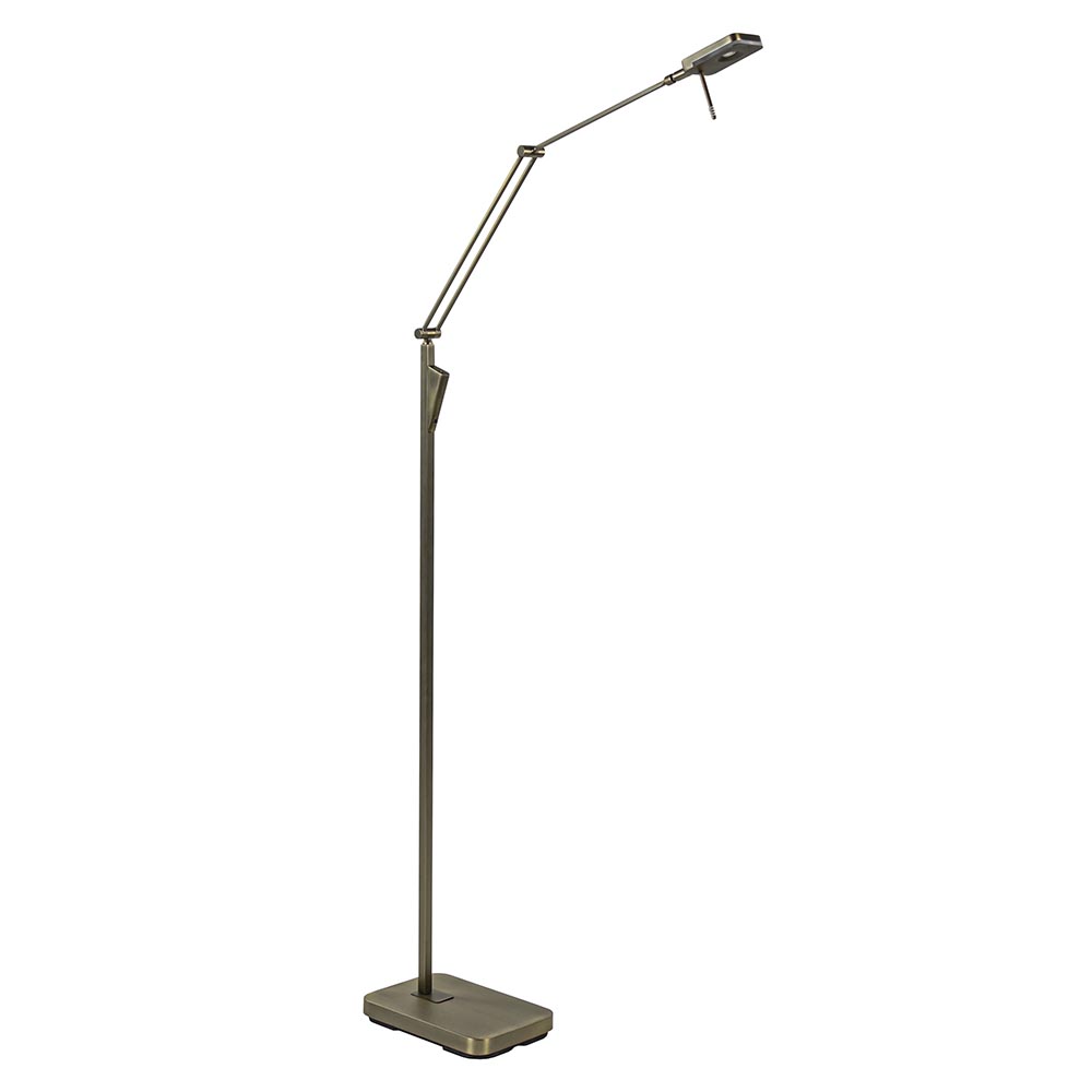 Per Verstikken Brullen Klassieke leeslamp met dimbaar LED donker brons | Straluma