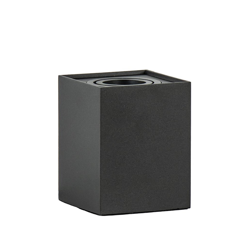 Vloerspot Rebel vierkant 12.5cm zwart