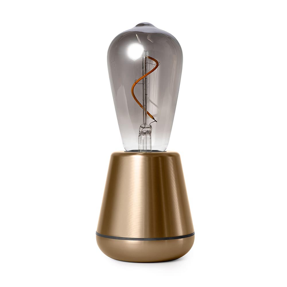 Tafellamp oplaadbare batterij goud/smoke dimbaar | Straluma
