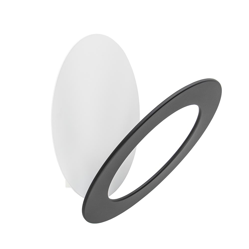 Moderne LED design lamp wit zwart verstelbaar
