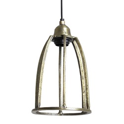 Antiek bronzen hanglamp Britt