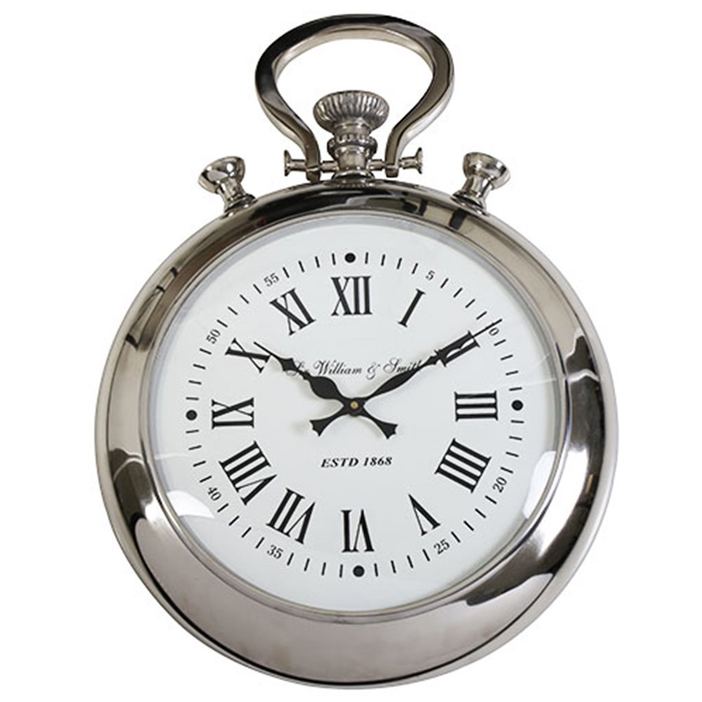 Zilveren klok London zakhorloge