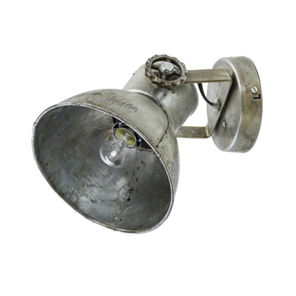 veer Portaal Gewoon Industriële wandlamp Elay metaal-vintage | Straluma