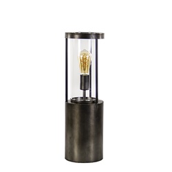 Grote tafellamp-lantaarn Takoda met glas