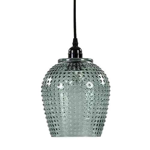 Glazen hanglamp Berdina groen