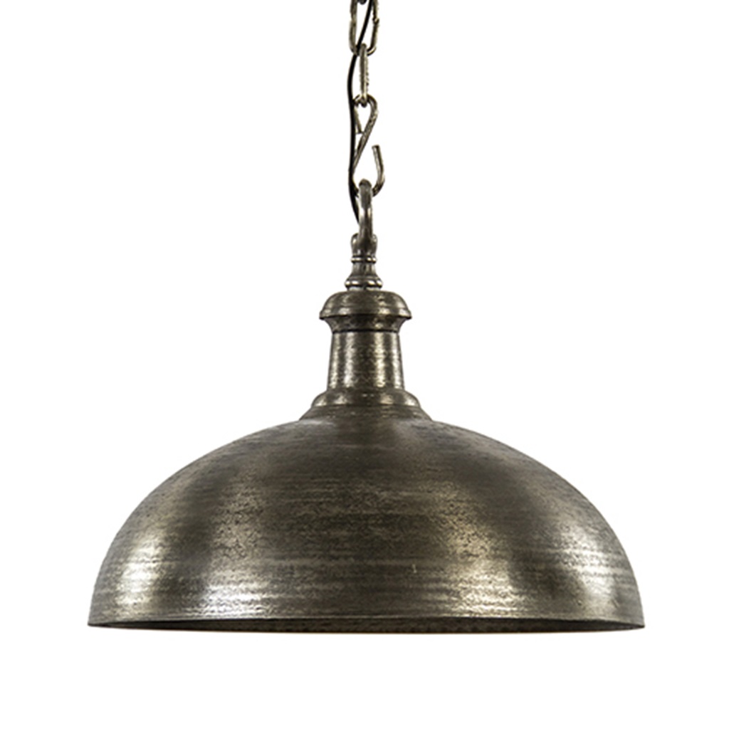 Hanglamp koepel oud nikkel 50cm | Straluma