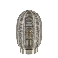 Moderne tafellamp Ophra nikkel draad