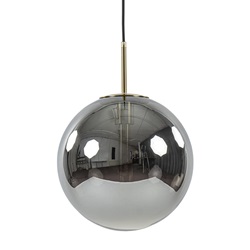 Luxe Light and Living hanglamp Medina brons met smoke glas