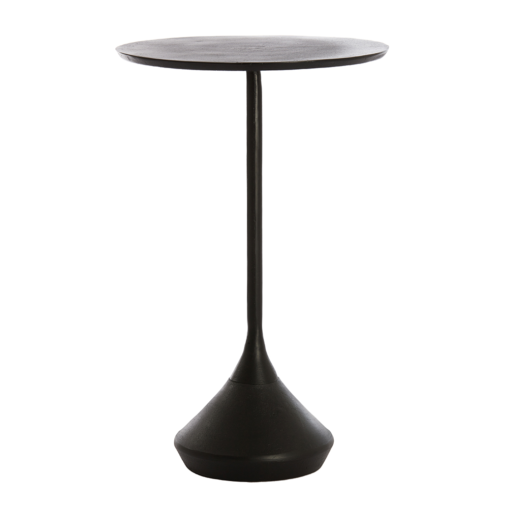 Light and Living bijzettafel Dimphy antiek zwart