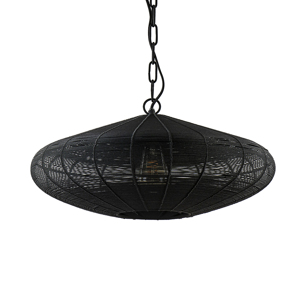 Light and Living hanglamp Bahoto mat zwart 51 cm