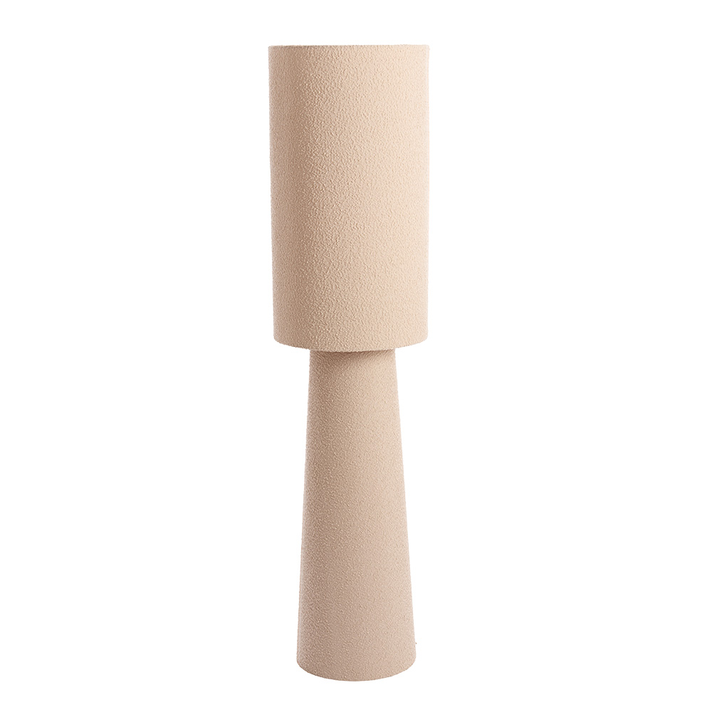 Vloerlamp Micky bouclé sand