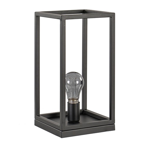 Vierkante tafellamp frame zwart modern