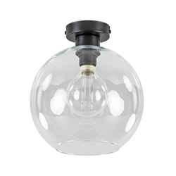 Moderne plafondlamp globe helder glas