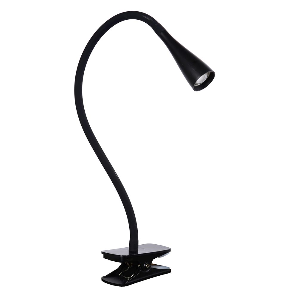 Rot Haas Wereldrecord Guinness Book Moderne LED klemlamp zwart inclusief dimbaar LED | Straluma
