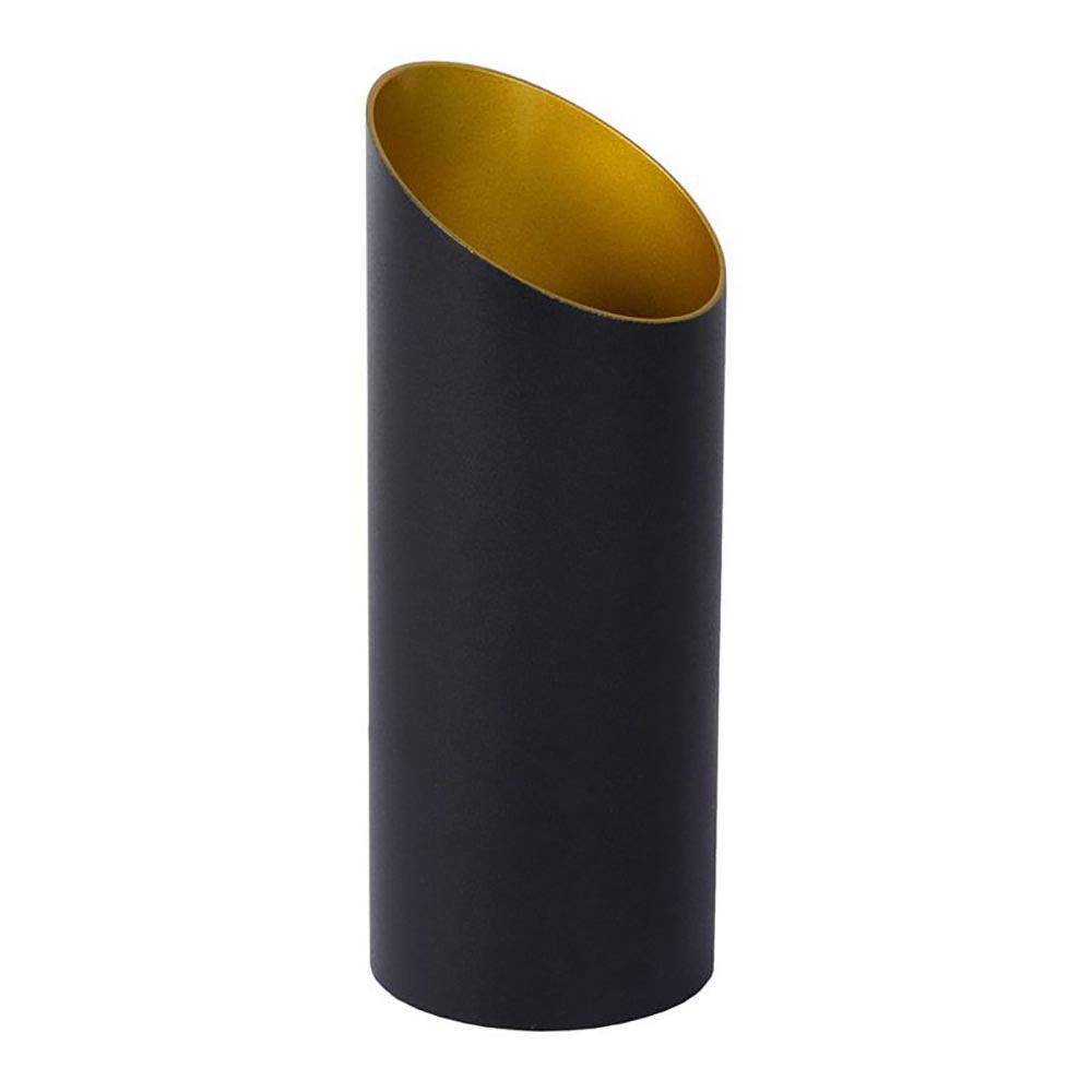 Design tafellamp uplighter mat zwart met goud