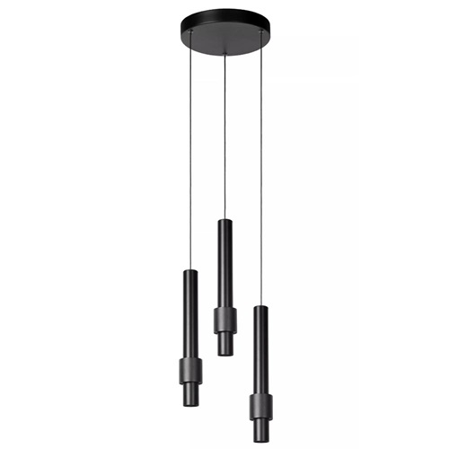 Ronde 3-lichts hanglamp cilinders inclusief LED