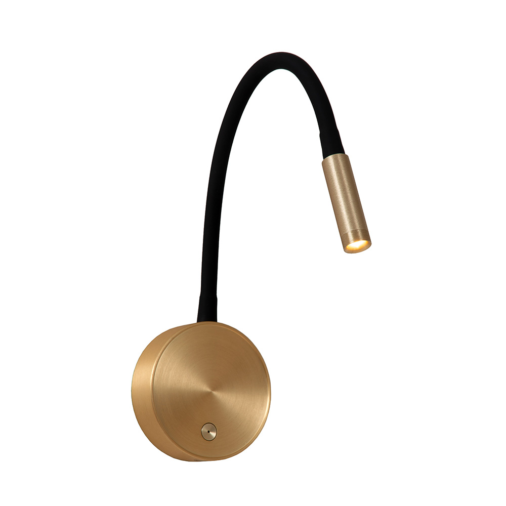Oplaadbare wandlamp - Goud & zwart