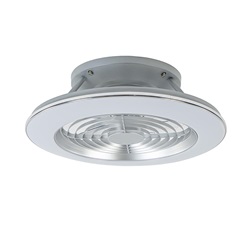 Zilveren ventilator inclusief LED klein