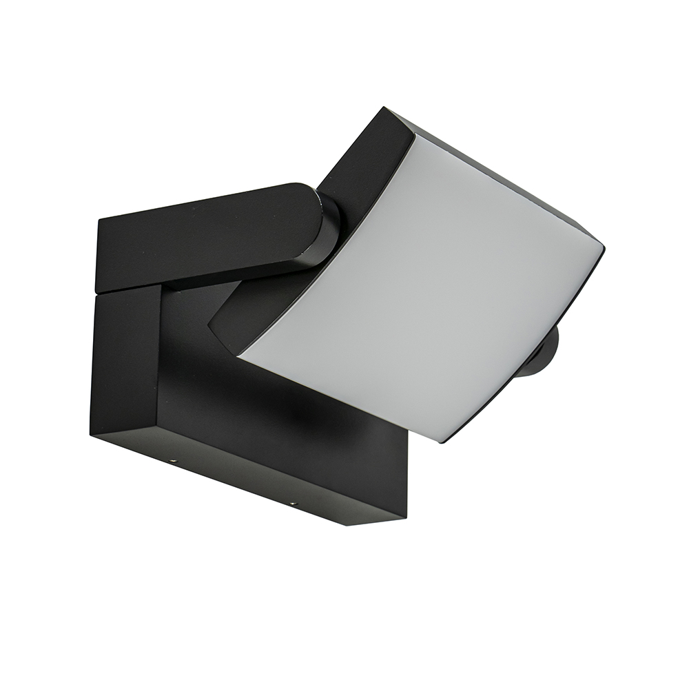 LED buitenlamp zwart met draaibare kap