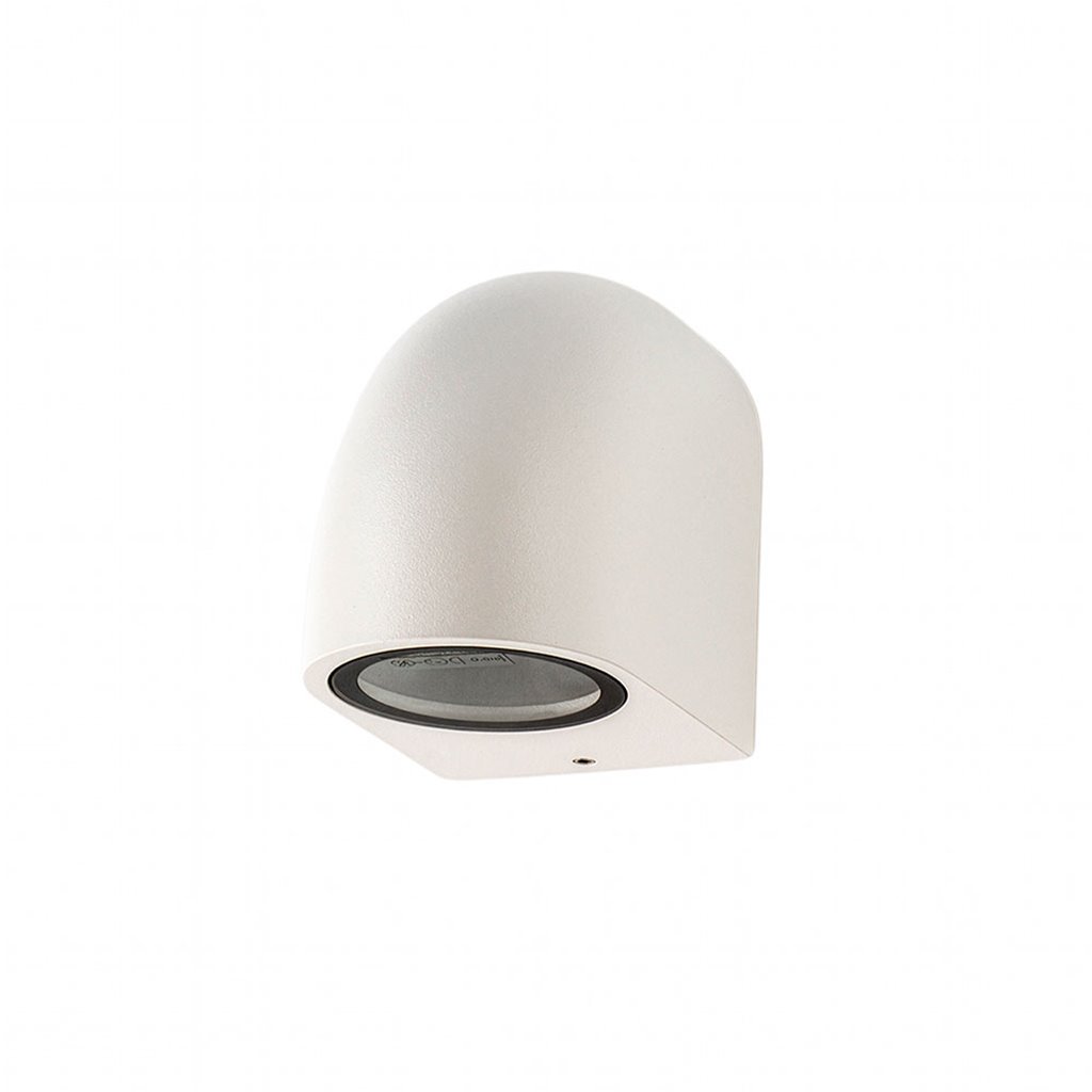 Baldy buiten wandlamp in wit