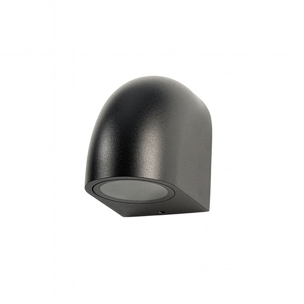Baldy buiten wandlamp in zwart
